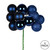 Vickerman N192531 - 12 inch Midnight Blue 4-Finish Ball Christmas Ornament - 4 Pack