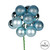Vickerman N192532 - 12 inch Baby Blue 4-Finish Ball Christmas Ornament - 4 Pack