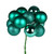 Vickerman N192542 - 12 inch Teal 4-Finish Ball Christmas Ornament - 4 Pack
