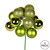 Vickerman N192573 12" Lime Ball Ornament Pick 4/Bg