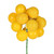 Vickerman N192578 - 12 inch Yellow 4-Finish Ball Christmas Ornament - 4 Pack
