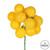 Vickerman N192578 12" Yellow Ball Ornament Pick 4/Bg