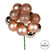Vickerman N192580 - 12 inch Cafe Latte Glitter Ball Christmas Ornament - 4 Pack