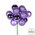 Vickerman N192586 12" Lavender Ball Ornament Pick 4/Bg
