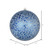 Vickerman N195431D 4" Midnight Blue Crackle Ball Orn 6/Bag