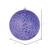 Vickerman N195466D 4" Purple Crackle Ball Ornament 6/Bag