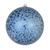 Vickerman N195831D 8" Midnight Blue Crackle Ball Ornament