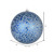 Vickerman N195831D 8" Midnight Blue Crackle Ball Ornament