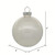 Vickerman N211011 4" White Glitter Clear Ball 6/bag
