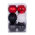  Vickerman N220351 3" Red Black White Ornament Asst 12/box 
