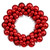 Vickerman N114203 - 12" Red Colored Ball Wreath