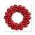 Vickerman N114203 - 12" Red Colored Ball Wreath