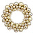 Vickerman N114208 - 12" Gold Colored Ball Wreath