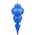 Vickerman N150602DSV 14" Blue Shiny Finial UV Drilled