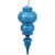 Vickerman N150612DSV 14" Turquoise Shiny Finial UV Drilled