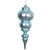 Vickerman N150632DMV - 14 inch Baby Blue Matte Finial Outdoor Christmas Ornament