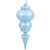  Vickerman N150632DSV 14" Baby Blue Shiny Finial UV Drilled 