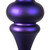 Vickerman N150666DMV 14" Purple Matte Finial UV Drilled