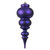 Vickerman N150666DMV 14" Purple Matte Finial UV Drilled