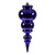 Vickerman N150666DSV 14" Purple Shiny Finial UV Drilled