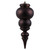 Vickerman N150675DMV - 14 inch Chocolate Matte Finial Outdoor Christmas Ornament