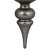 Vickerman N150687DMV - 14 inch Pewter Matte Finial Outdoor Christmas Ornament