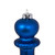 Vickerman N150802DMV - 14 inch Blue Matte Finial Outdoor Christmas Ornament - 2 Pack