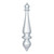 Vickerman N150807DMV - 14 inch Silver Matte Finial Outdoor Christmas Ornament - 2 Pack