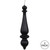 Vickerman N150817DMV - 14 inch Black Matte Finial Outdoor Christmas Ornament - 2 Pack
