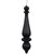 Vickerman N150817DMV - 14 inch Black Matte Finial Outdoor Christmas Ornament - 2 Pack