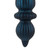 Vickerman N150831DMV 14" Midnt Blue Matte Finial Drop UV 2/Bg