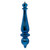 Vickerman N150831DSV 14" Midnt Blue Shiny Finial Drop UV 2/Bg