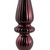 Vickerman N150865DSV 14" Burgundy Shiny Finial Drop UV 2/Bag