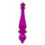  Vickerman N150870DMV 14" Fuchsia Matte Finial Drop UV 2/Bag 