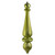 Vickerman N150873DMV - 14 inch Lime Matte Finial Outdoor Christmas Ornament - 2 Pack