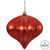 Vickerman N151203DMV - 5.7 inch Red Matte Onion Outdoor Christmas Ornament - 3 Pack