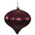Vickerman N151219DMV - 5.7 inch Wine Matte Onion Outdoor Christmas Ornament - 3 Pack