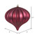 Vickerman N151221DMV - 5.7 inch Berry Red Matte Onion Outdoor Christmas Ornament - 3 Pack