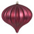 Vickerman N151221DMV - 5.7 inch Berry Red Matte Onion Outdoor Christmas Ornament - 3 Pack