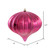 Vickerman N151221DSV - 5.7 inch Berry Red Shiny Onion Outdoor Christmas Ornament - 3 Pack