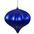 Vickerman N151222DMV 5.7" CobaltBlue Matte Onion UV Dril 3/Bg