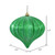 Vickerman N151224DSV - 5.7 inch Emerald Shiny Onion Outdoor Christmas Ornament - 3 Pack