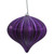 Vickerman N151226DSV 5.7" Plum Shiny Onion UV Drilled 3/Bag
