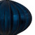 Vickerman N151231DSV - 5.7 inch Midnight Blue Shiny Onion Outdoor Christmas Ornament - 3 Pack