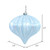 Vickerman N151232DSV 5.7" Baby Blue Shiny Onion UV Drill 3/Bg