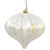 Vickerman N151238DSV - 5.7 inch Champagne Shiny Onion Outdoor Christmas Ornament - 3 Pack