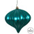 Vickerman N151242DMV - 5.7 inch Teal Matte Onion Outdoor Christmas Ornament - 3 Pack