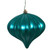 Vickerman N151242DMV 5.7" Teal Matte Onion UV Drilled 3/Bag