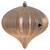 Vickerman N151258DSV - 5.7 inch Rose Gold Shiny Onion Outdoor Christmas Ornament - 3 Pack