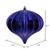 Vickerman N151266DSV - 5.7 inch Purple Shiny Onion Outdoor Christmas Ornament - 3 Pack
